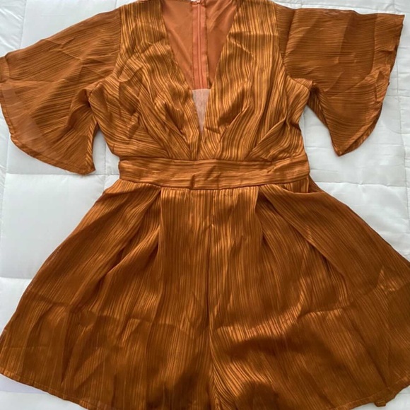 Brown Romper - Picture 2 of 2